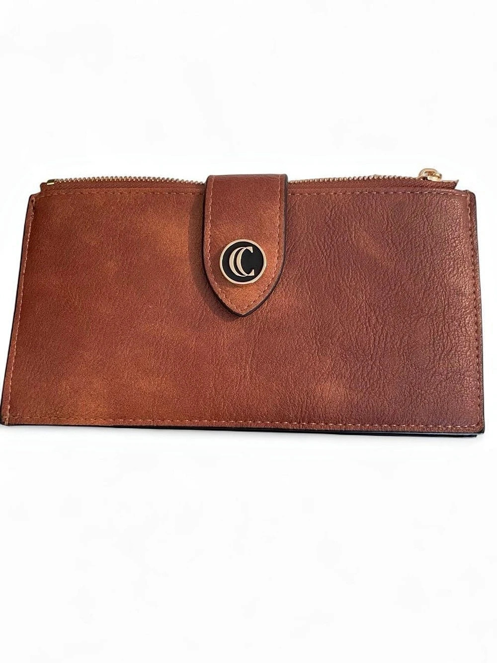 Cluci Brown Leather Continental Wallet